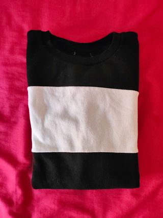 Jersey negro y blanco - Talla S