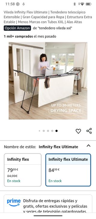 Tendedero Vileda Infinity Flex Ultimate