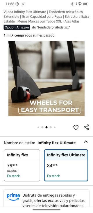 Tendedero Vileda Infinity Flex Ultimate