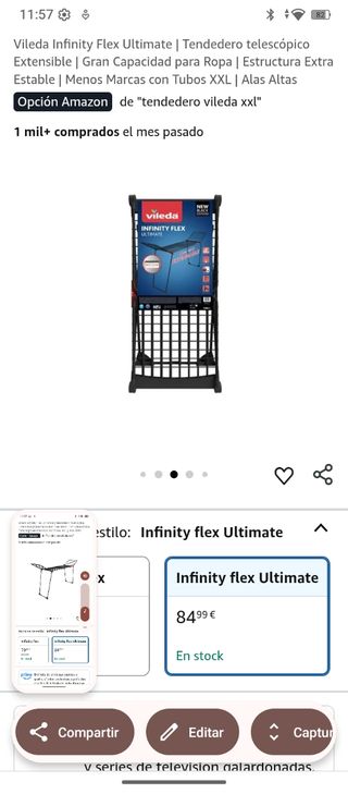Tendedero Vileda Infinity Flex Ultimate