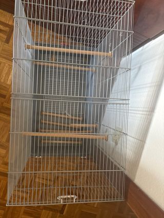 Jaula pajaros grande metalica