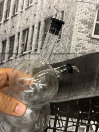 Bottiglia olio aceto doppia - vetro