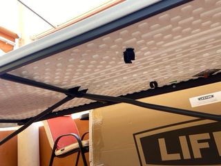 Mesa plegable blanca