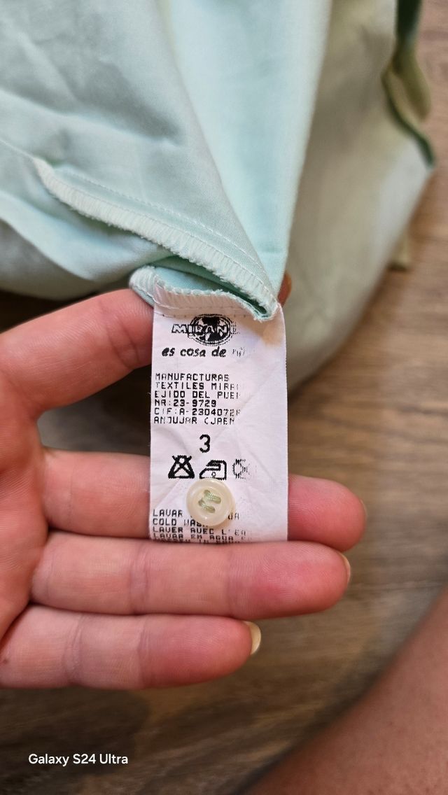 Vestido niña verde claro Miranda