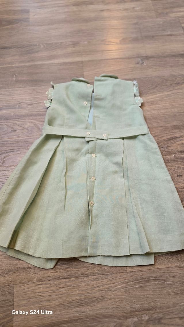 Vestido niña verde claro Miranda