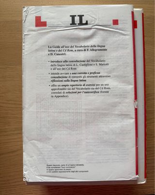 Vocabolario Della Lingua Latina