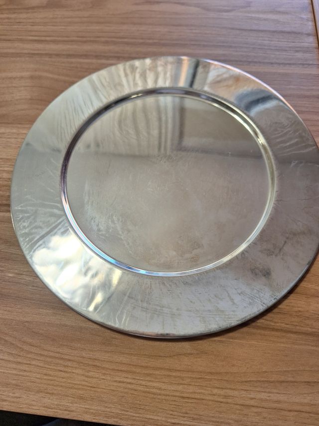 6 Platos metalicos decorativos