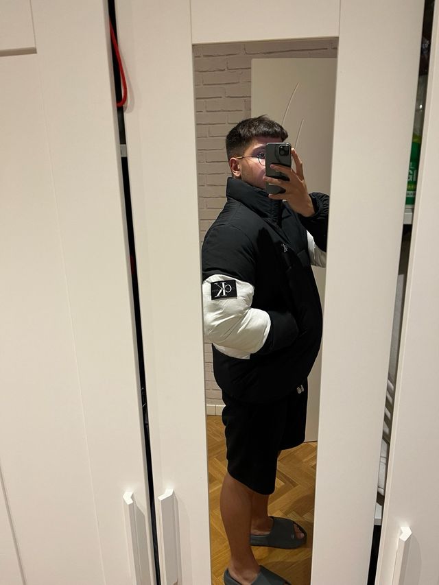 Chaqueta Calvin Klein Jeans L Negro/Blanco