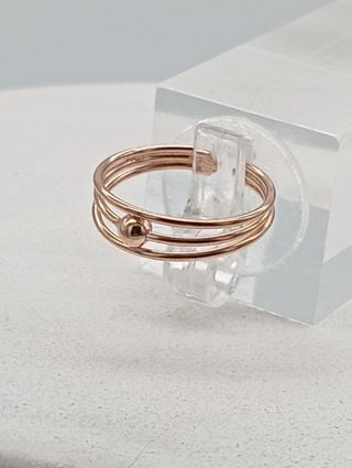 Anillo para el pie en plata de ley 925 y oro rosa 