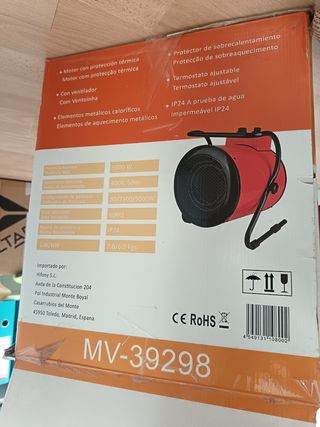 Calefactor eléctrico cañón 5000W