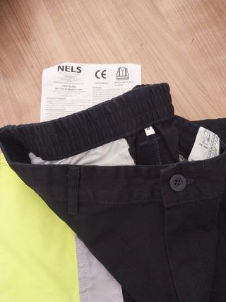 2 Pantalones trabajo alta visibilidad talla 42