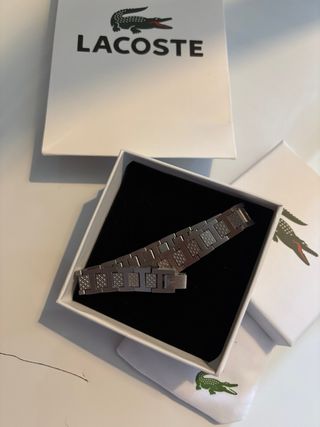 Pulsera Lacoste plata