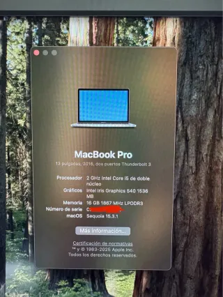 MacBook Pro 13" 2016 - i5