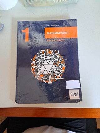 Libro Matemáticas 1.º Bachillerato. 