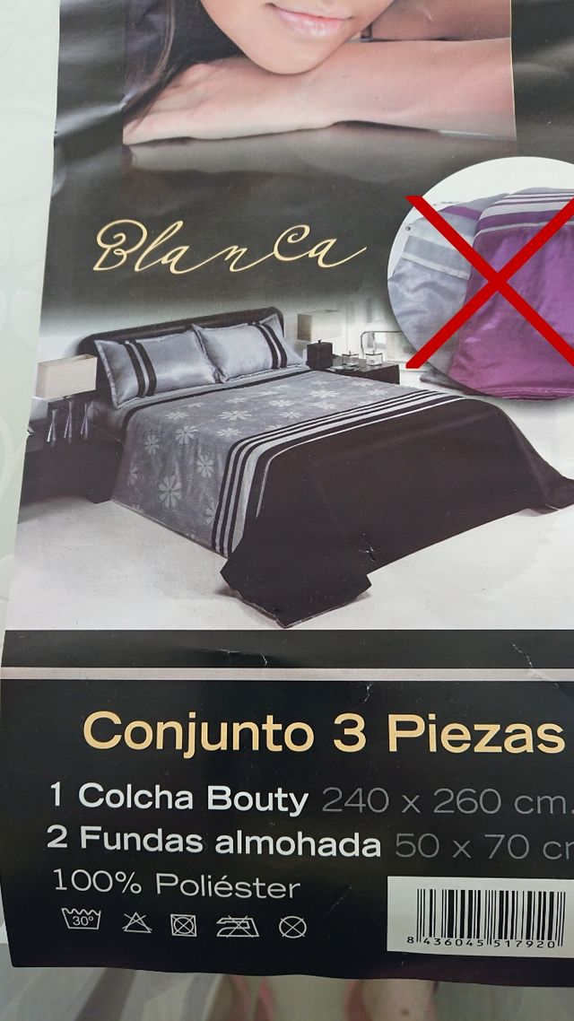 Colcha Bouti Matrimonio sin estrenar 240x260cm