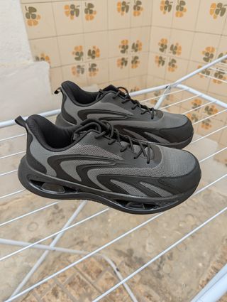 Zapatos Seguridad - Negro/Gris