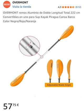 Remo Kayak Sup Piragua Canoa OVERMONT