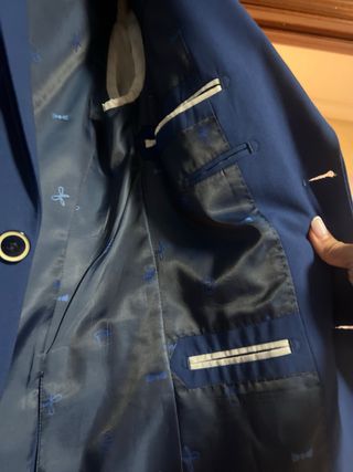 Traje azul marino hombre talla 34,xs