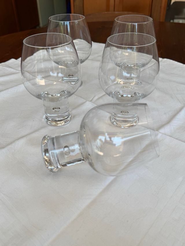 Copas coñac cristal - 5 uds.