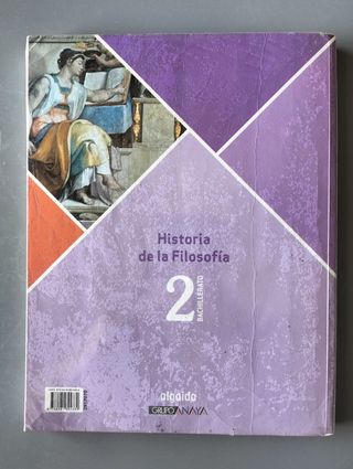 Libro Historia de la Filosofía 2º Bachillerato 