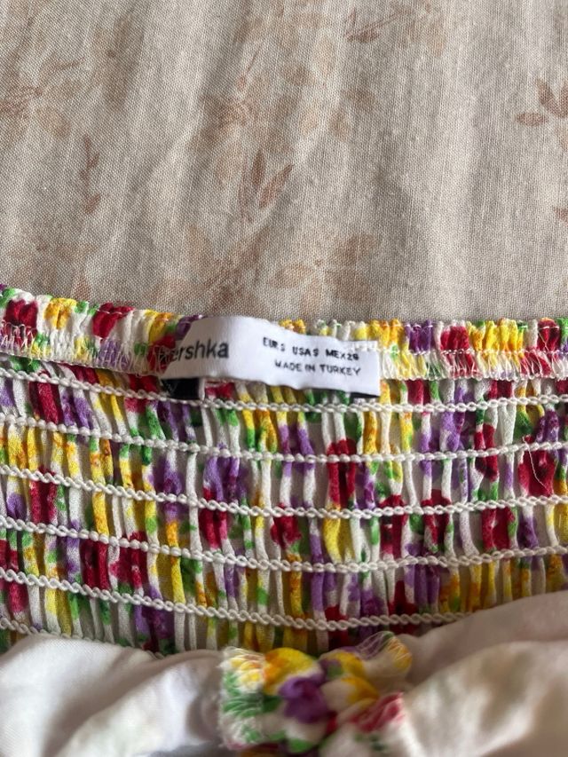 Blusa floral manga larga