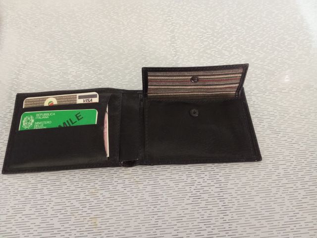 Portafoglio Country uomo - nero nuovo 