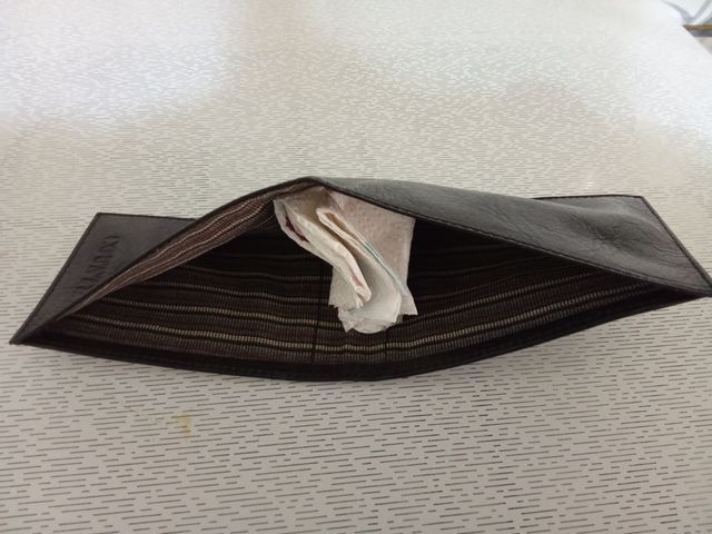 Portafoglio Country uomo - nero nuovo 