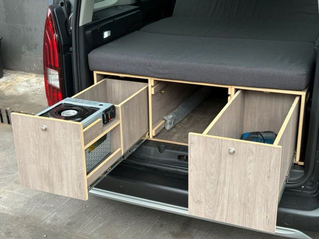 CAMPER PEUGEOT RIFTER GT LINE LONG BLUE