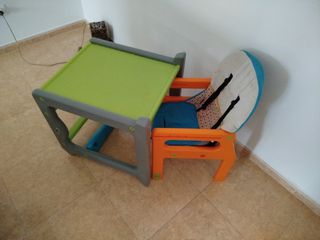 Trona con mesa infantil