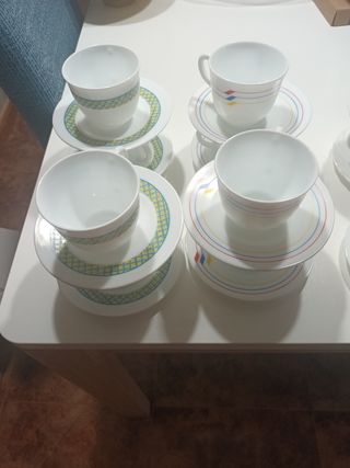 Juego tazas Arcopal café con leche