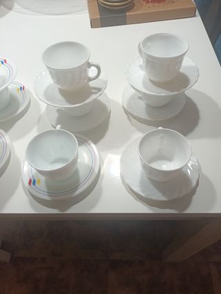 Juego tazas Arcopal café con leche