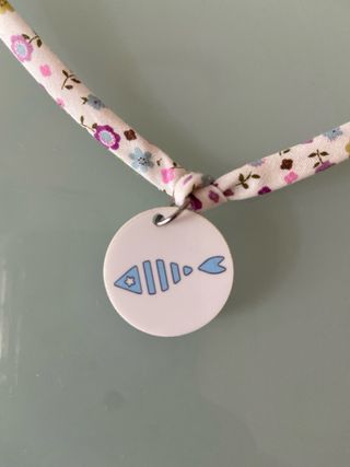 Gargantilla tela flores