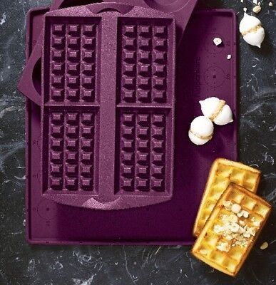 Molde gofres silicona morado