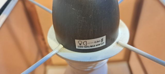 Lampara techo rústica 2 luces