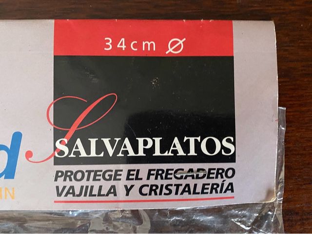 Salvaplatos Goma 34cm - NUEVO