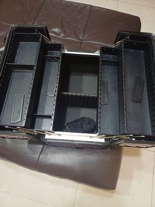 Maleta maquillaje - Negra y morada