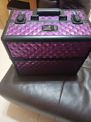 Maleta maquillaje - Negra y morada