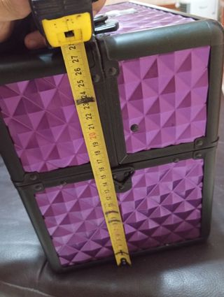 Maleta maquillaje - Negra y morada