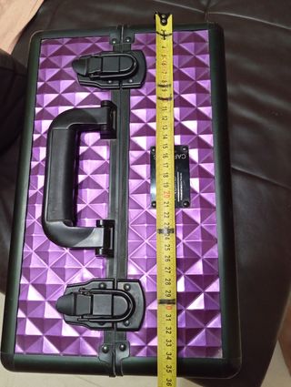 Maleta maquillaje - Negra y morada