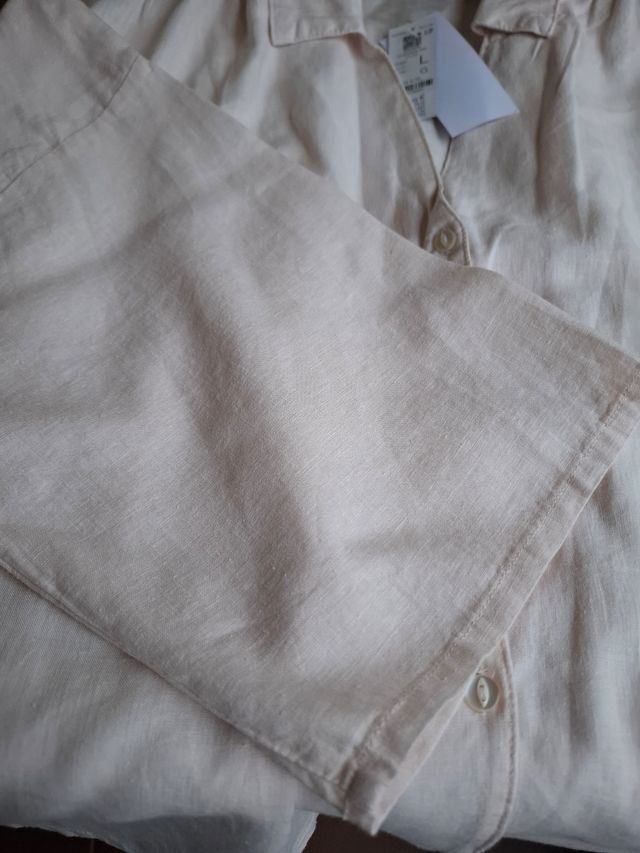 Camicia Etam beige - L.Nuova con etichetta.