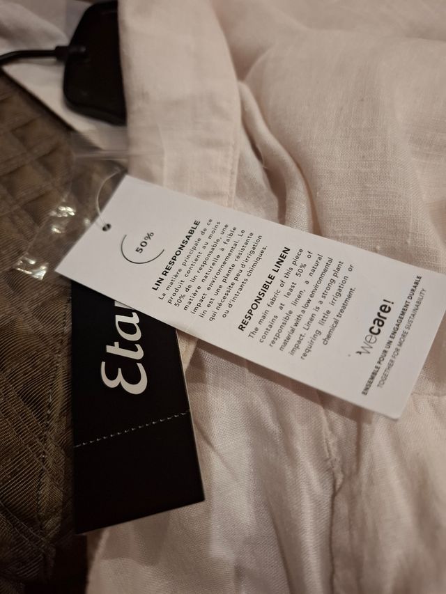 Camicia Etam beige - L.Nuova con etichetta.