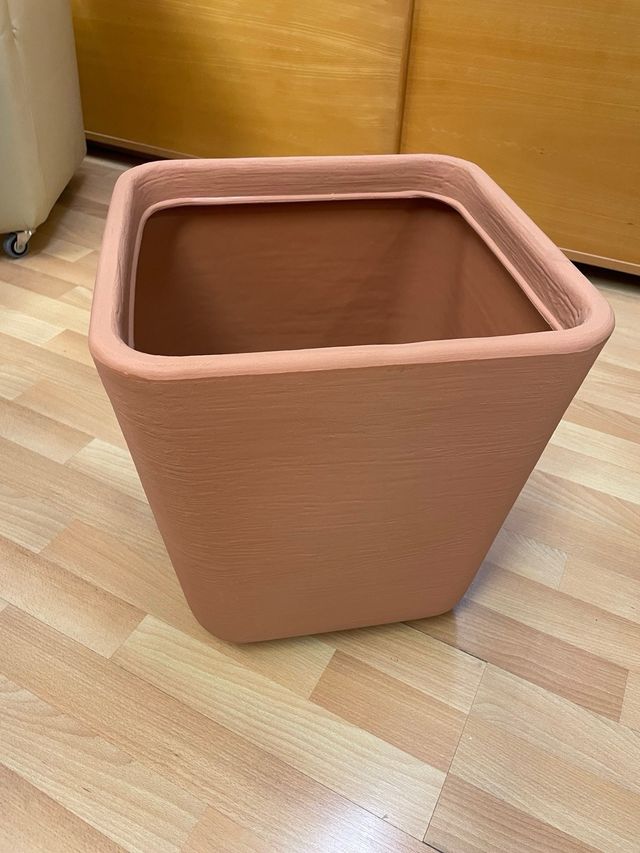 2 Vasi quadrati - Marrone