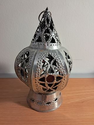 Farol marroquí metálico
