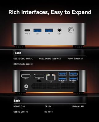✓ Mini PC AMD Ryzen 7 6800H 16GB RAM 512GB SSD