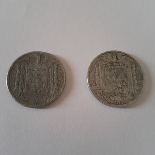 2 Monedas España 10 céntimos (1941-1953)