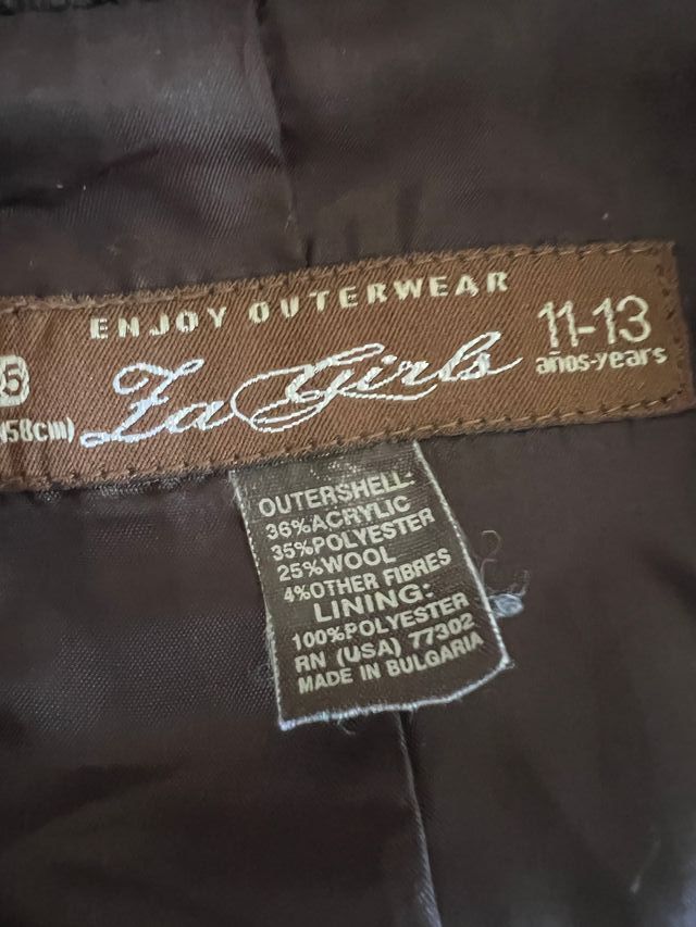 Abrigo Zara marrón chocolate talla S