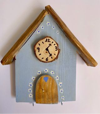 ARTESANO Colgador llaves madera azul - Decorativo