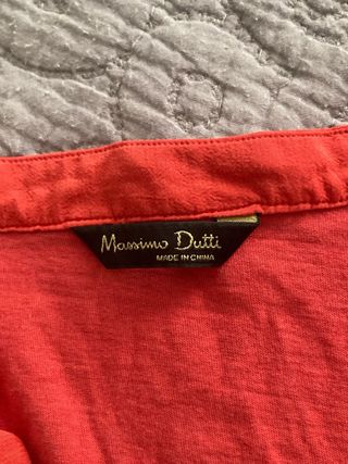 Blusa roja Massimo Dutti