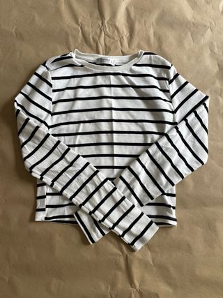 Crop top rayas Stradivarius M