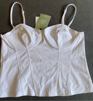 Top blanco Divided talla L